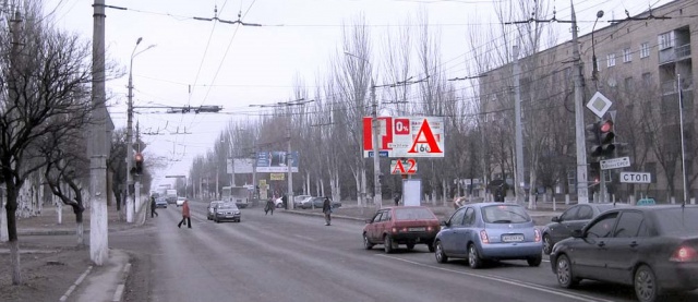 Щит 2x1,  ул.50-лет СССР/ пр. Строителей (перекрёсток)